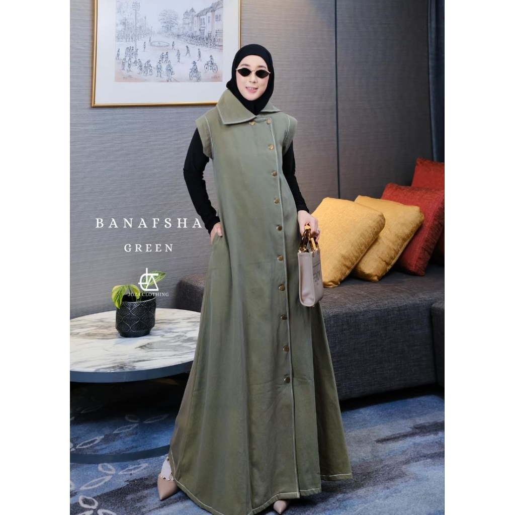 banafsha by joza clothing dress denim joza ready stock