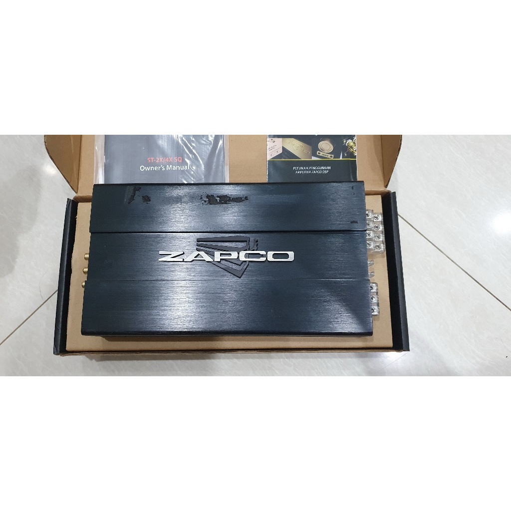 Power Amplifier Zapco ST-4X SQ (4 Chanel) Original Bekas Mulusss