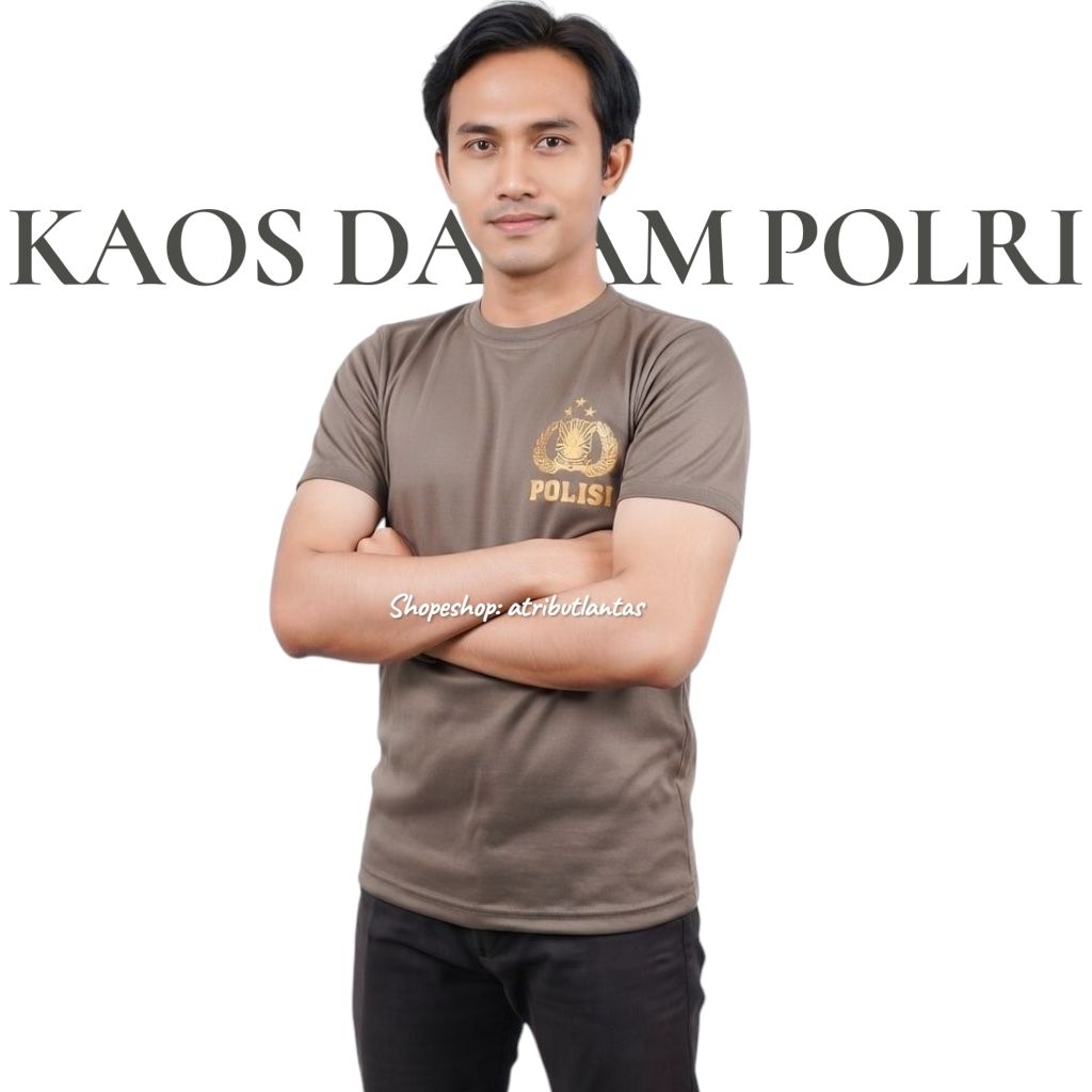 Kaos Dalam Polisi - Kaos Dalam Coklat - Kaos Dalam Polri
