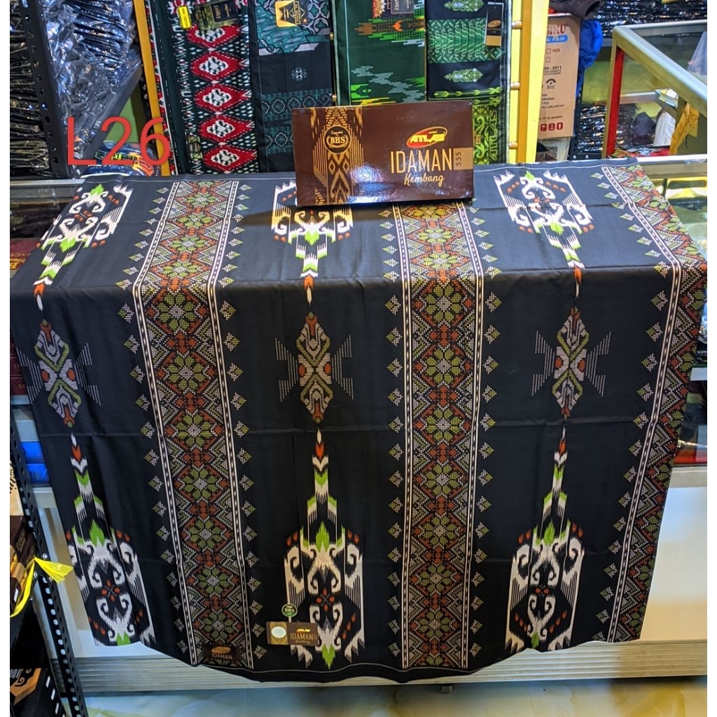 SARUNG ATLAS IDAMAN KEMBANG ATLAS IDAMAN BATIK MOTIF BHS TERBARU MURAH