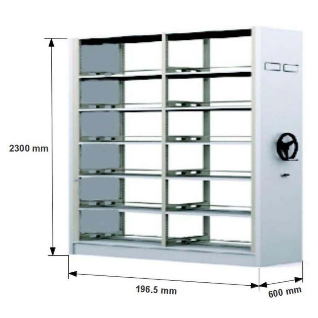 Lemari Mobile Filling Cabinet 2 Bays W/O Door Krisbow 10143931