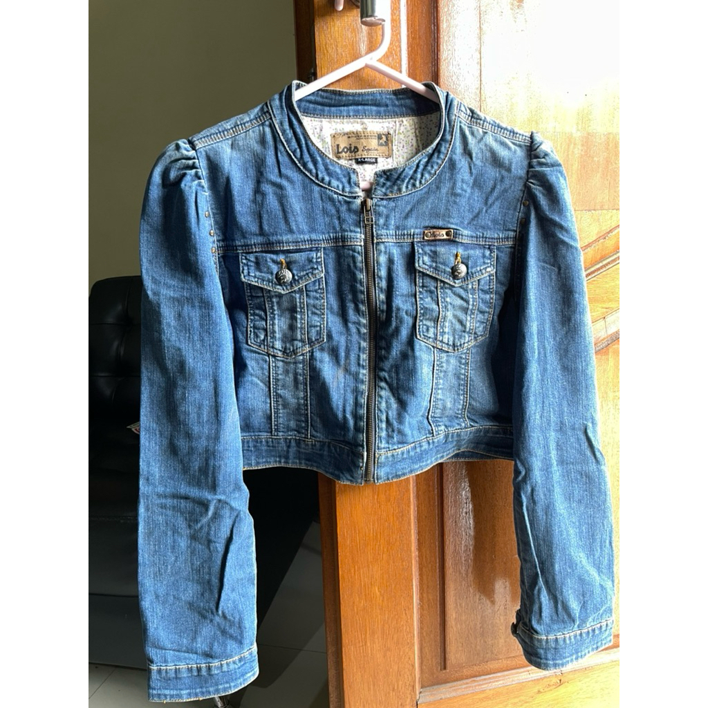 preloved jaket jeans Cropped (LOIS)