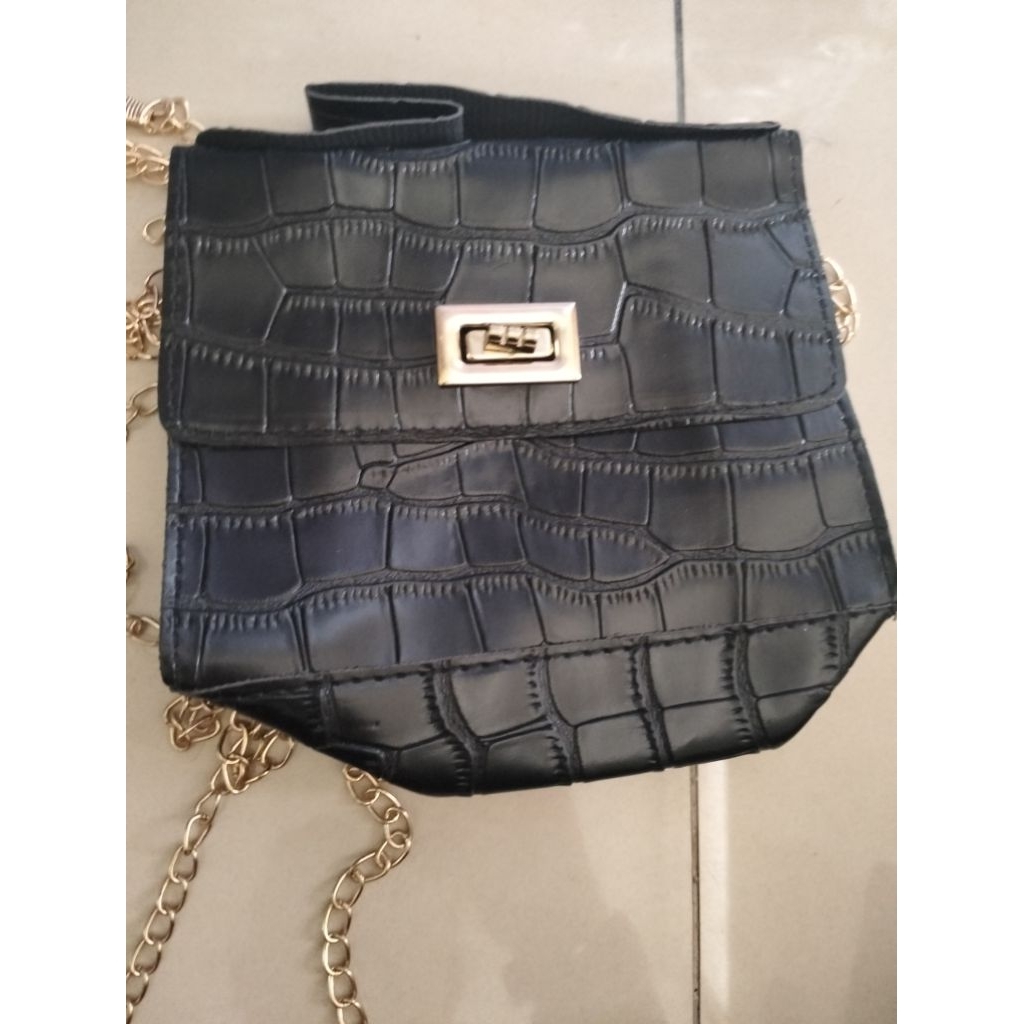 Tas Selempang Wanita  Model korea tali rantai mini random