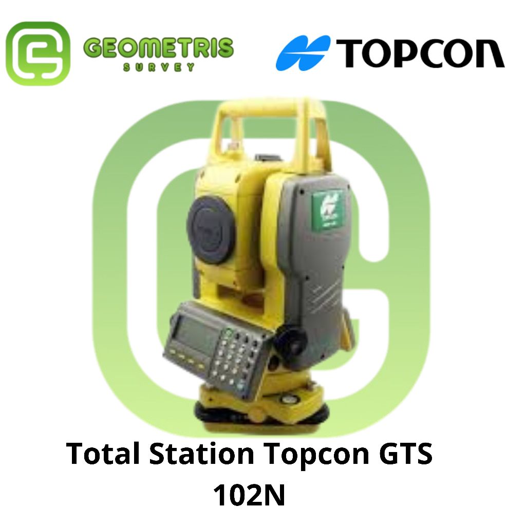 Total Station Topcon GTS 102N, GTS102N, GTS-102 + Sertifikat & Garansi