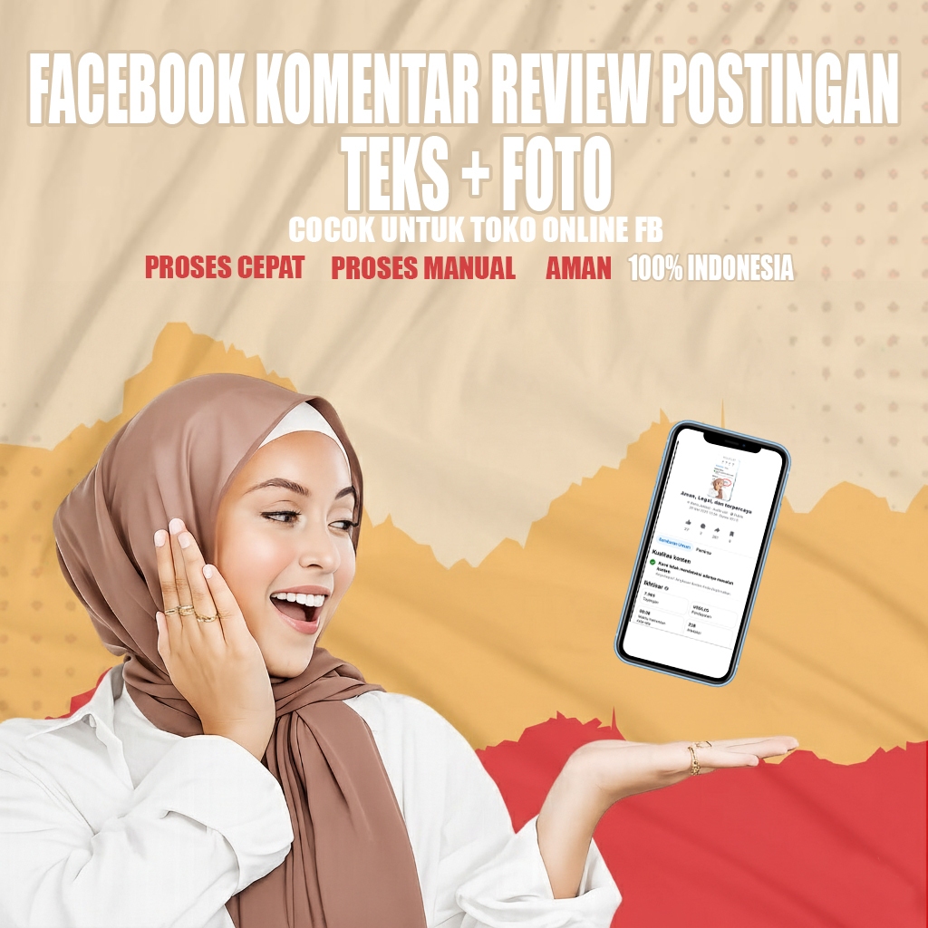 Jasa Komentar Review  (Teks + Foto Produk) Postingan Facebook 100% Indonesia - Auzeeemedia