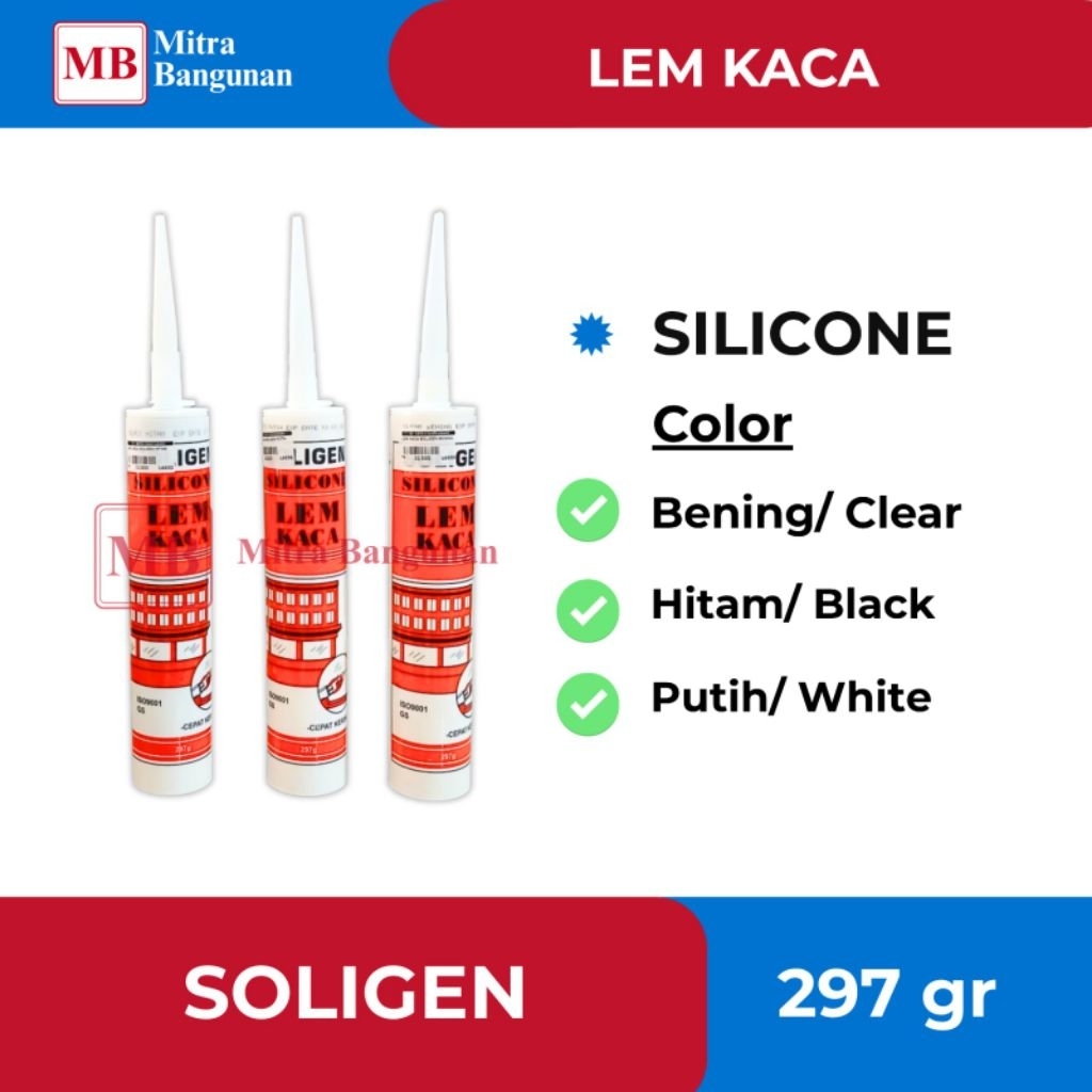 LEM KACA SILICONE SOLIGEN