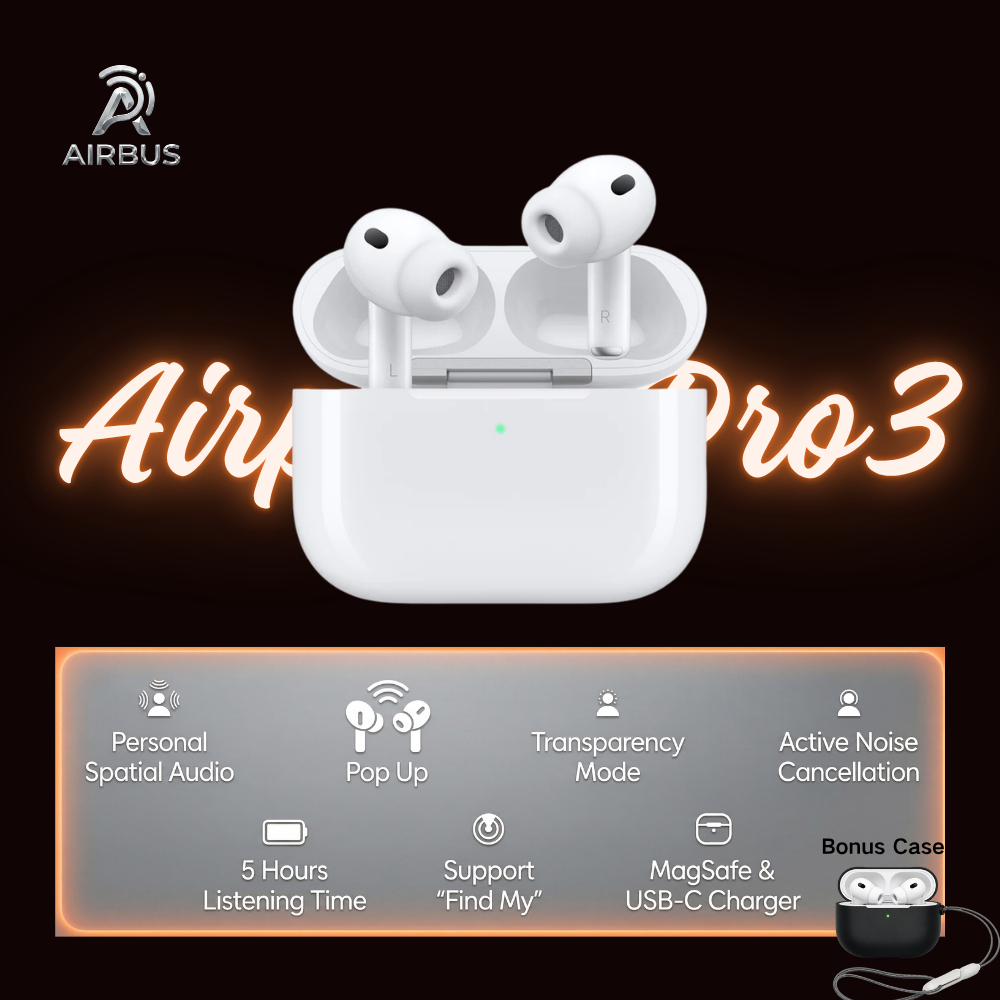 Air BudsPods Gen Pro 3 ANC TWS Bluetooth Earphone full bass Headset Bluetooth Ori  airpods Pro Gen3 