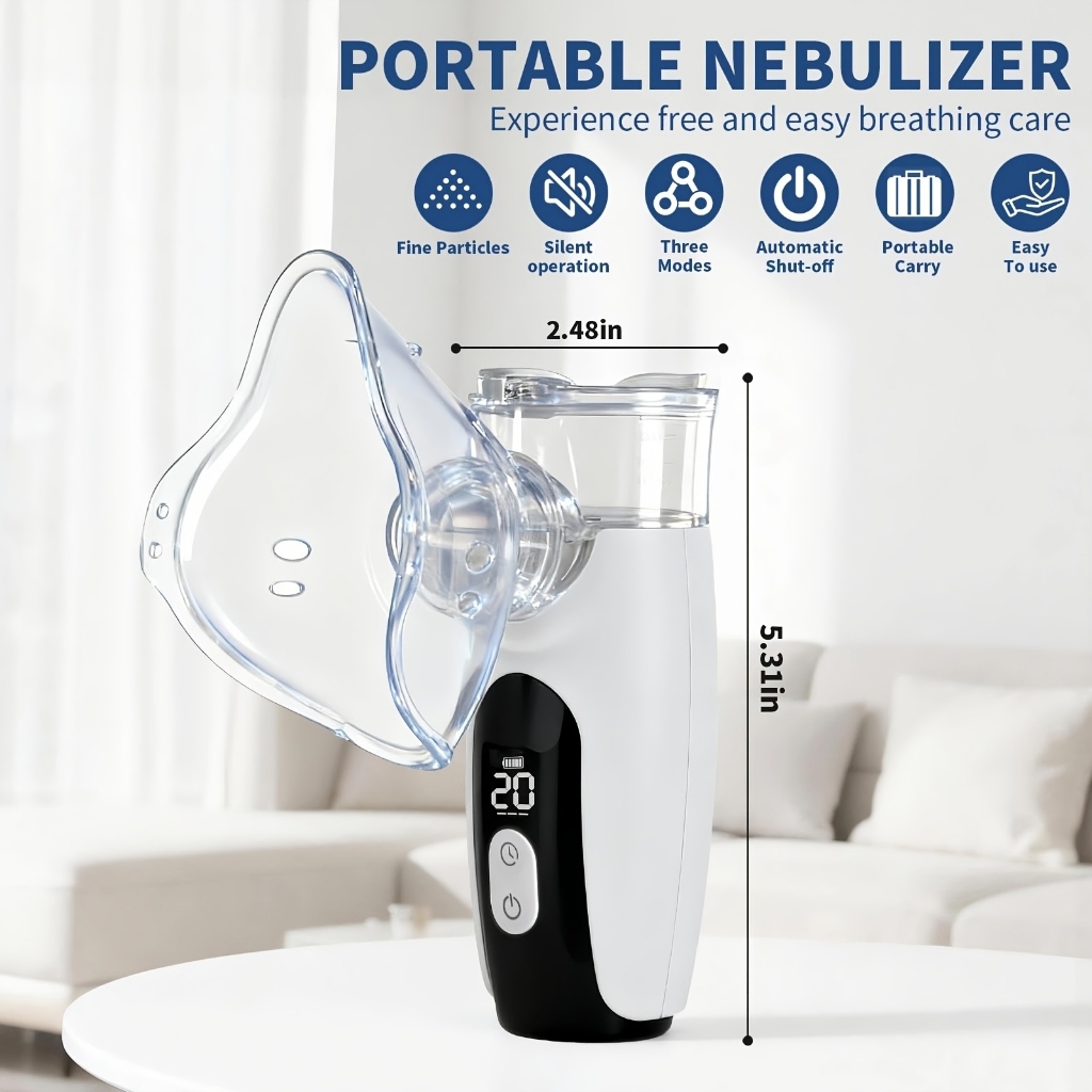 Nebulizer Terapi Uap Pernapasan Mesh Nebulizer Portable Inhaler Asma Dewasa Anak Masker Nebulizer Me