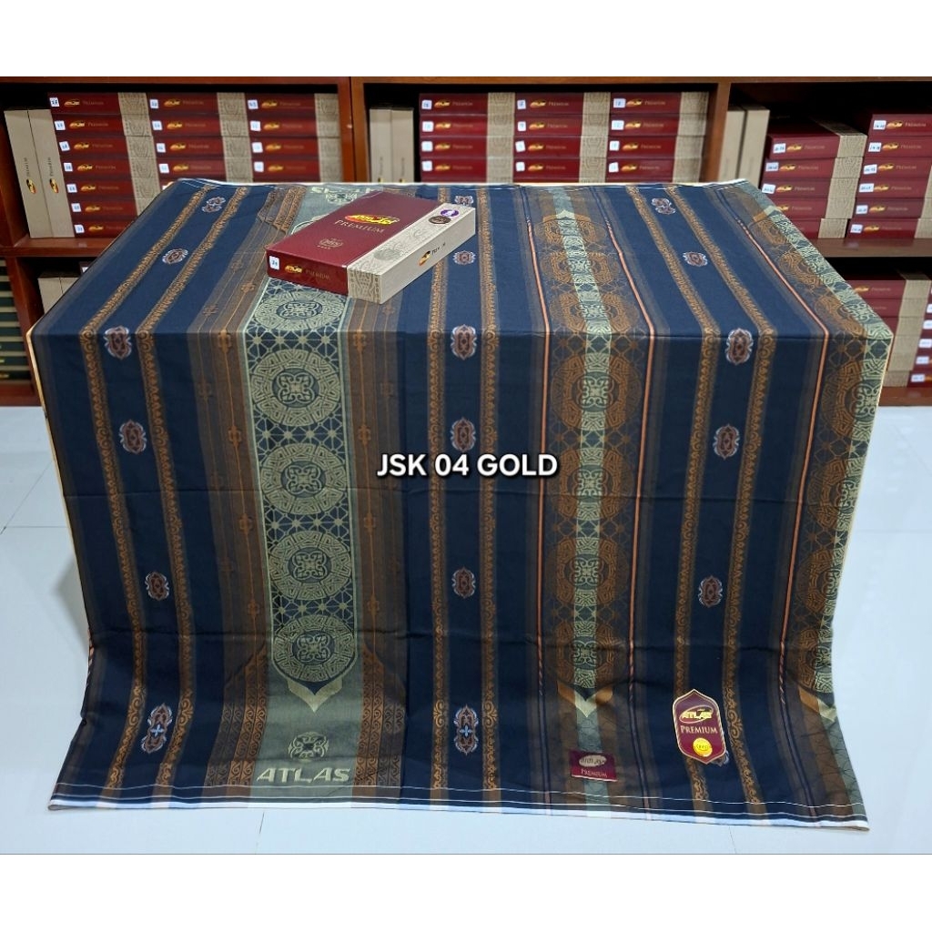 SARUNG ATLAS PREMIUM 790 JACQUARD GOLD & ATLAS INFINITY JACQUARD TERBARU SONGKET JACQUARD MURAH BISA