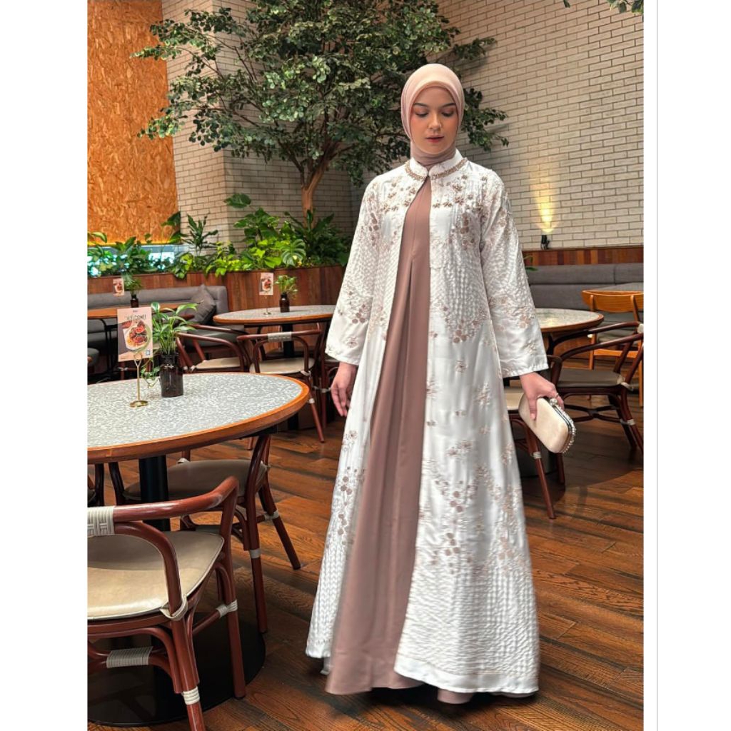 SHAKIRA ONE SET DRESS ORIGINAL by JAVINA OFFICIAL  /  INNER OUTER SYAKIRAA PAYET ORI JAVINA  / GAMIS