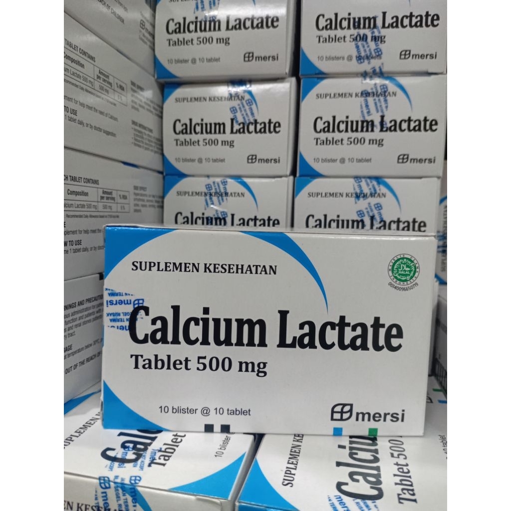 Calcium lactate 500MG box mersi 100TABLET