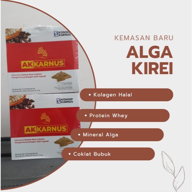 ALGA KIREI KOLAGEN (AK karnus) Nutrisi Minuman Kolagen Halal