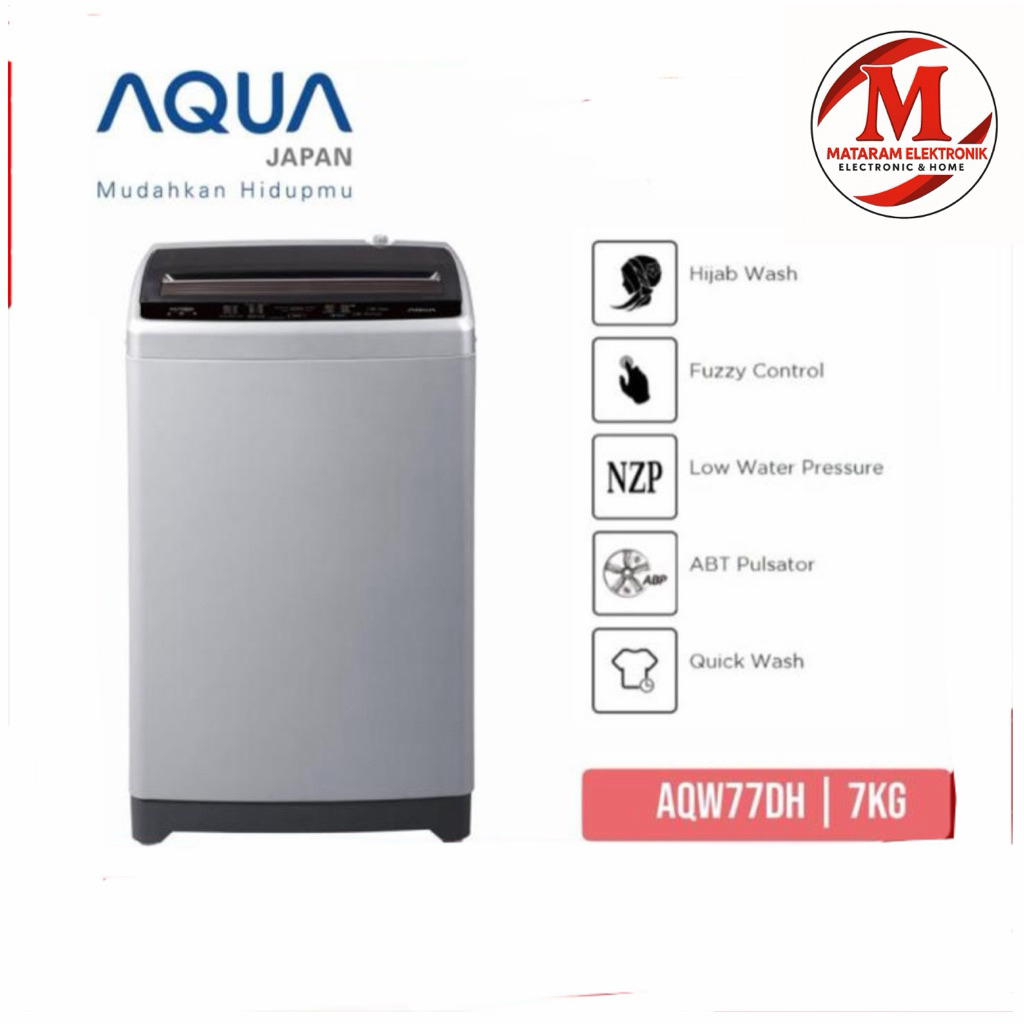 Mesin Cuci Top Loading Aqua AQW-77DH 7KG Hijab Series