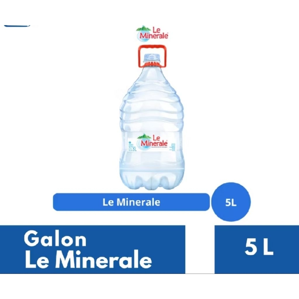 [INSTAN] LE MINERALE 5 LITER (AIR+GALON)- ORIGINAL100%