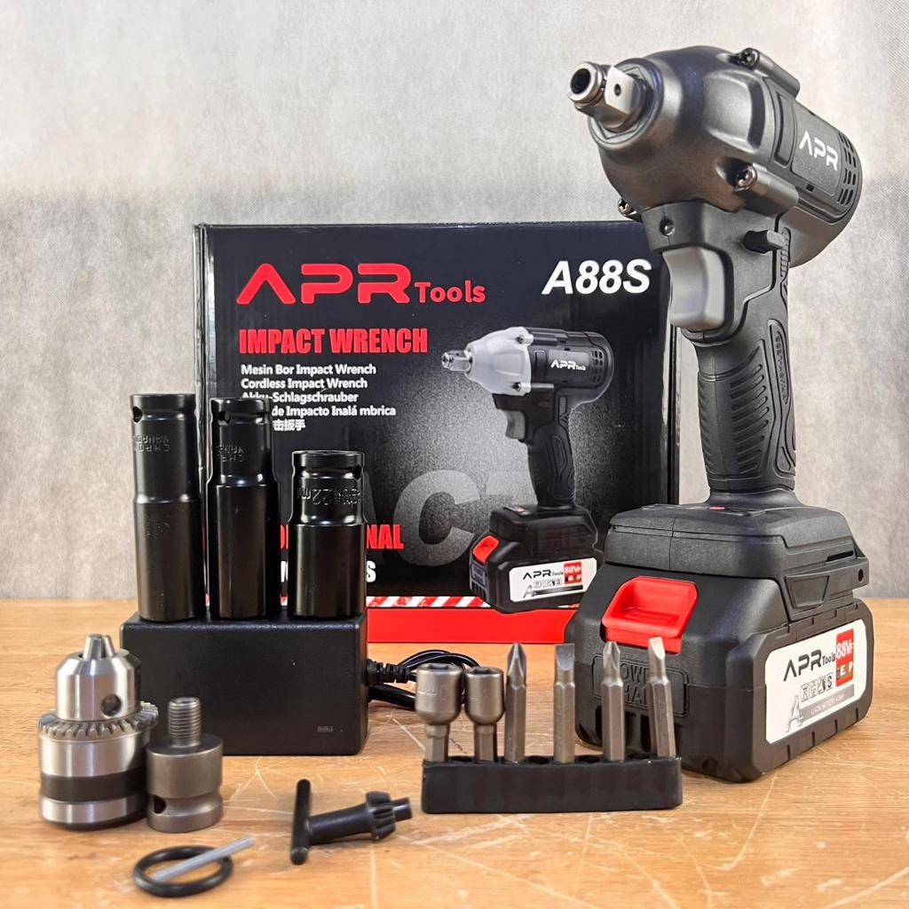 Mesin pmbuka baut roda Ban mobil motor APR JAPAN 48V standart AP26  BOR Impact wrench lbh powerfull
