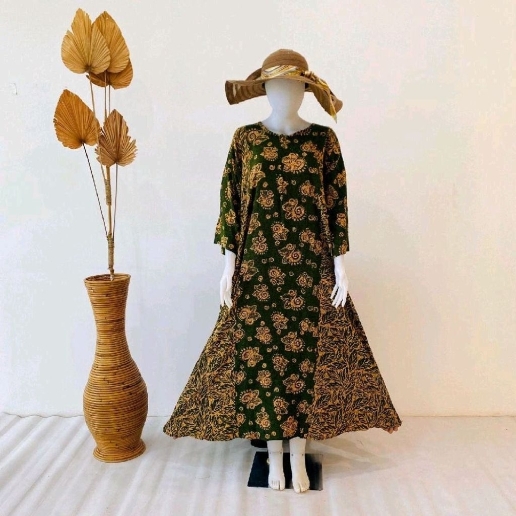 Setdress Abaya Jumbo Busui Batik Pekalongan