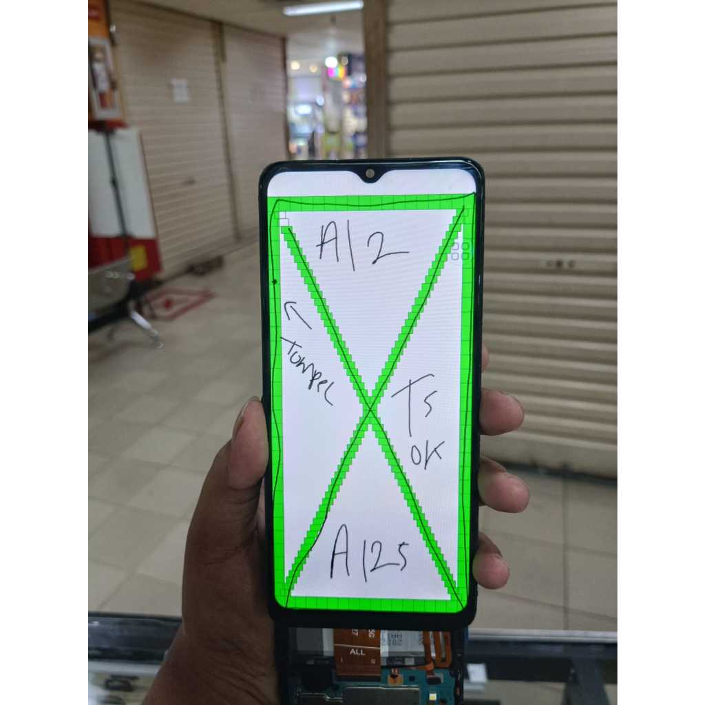LCD SAMSUNG GALAXY A12 4G - A125 NON ORIGINAL MINUS TITIK HITAM
