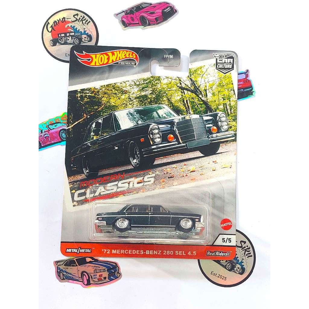 HOT WHEELS PREMIUM 72 MERCEDES BENZ 280 SEL 4.5 2020 FREE PROTEKTOR
