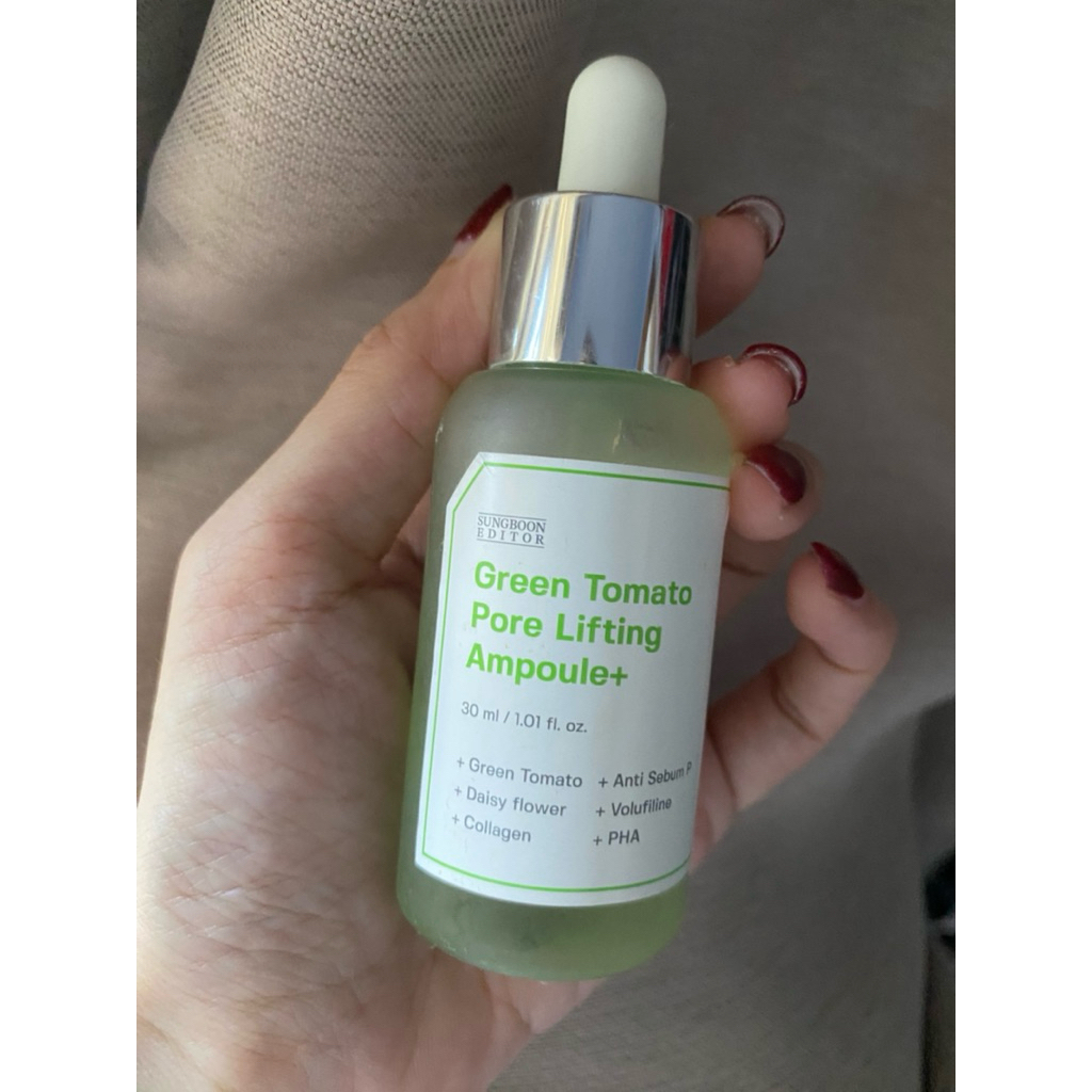 sungboon green tomato pore lifting ampoule 30ml