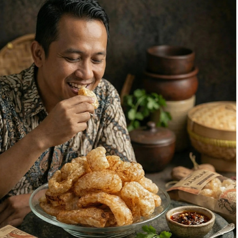 Kerupuk Rambak Kerupuk Kulit Kerbau Asli / Krupuk Kulit Kerbau Asli Khas Cirebon