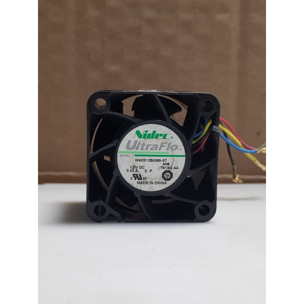 Fan kipas Nidec DC 12V-0.42A 4X4CM 4pin