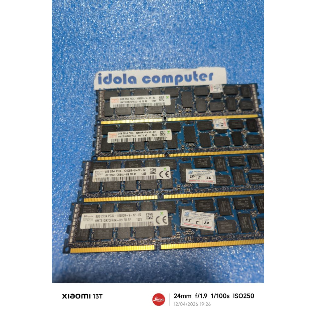 ram server ddr3 8gb 10600R