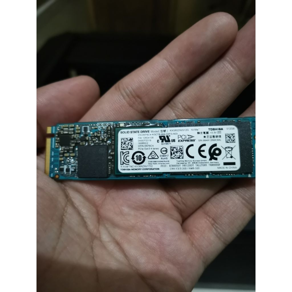 Nvme m.2 512gb SSD Toshiba Samsung