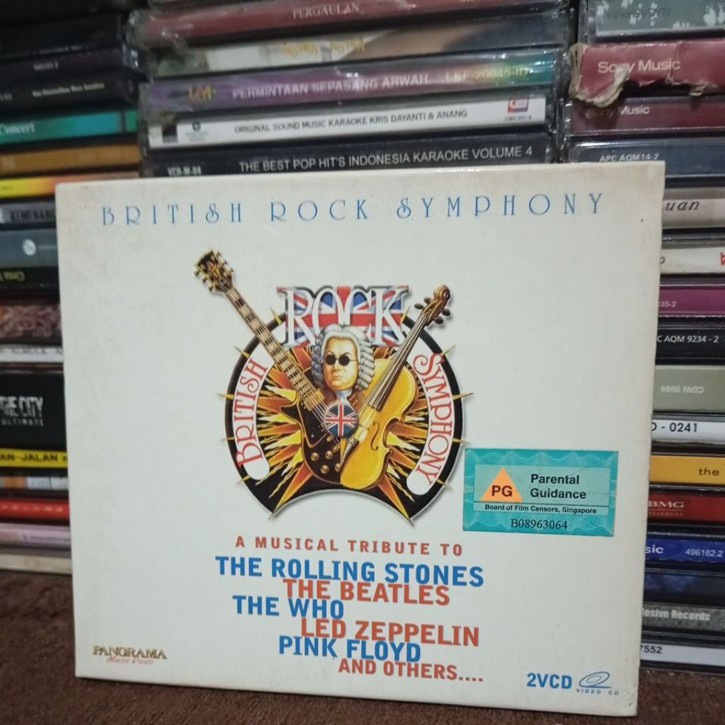 vcd British rock symphony tribute the rolling Stones LED zeppelin the who pink floyd