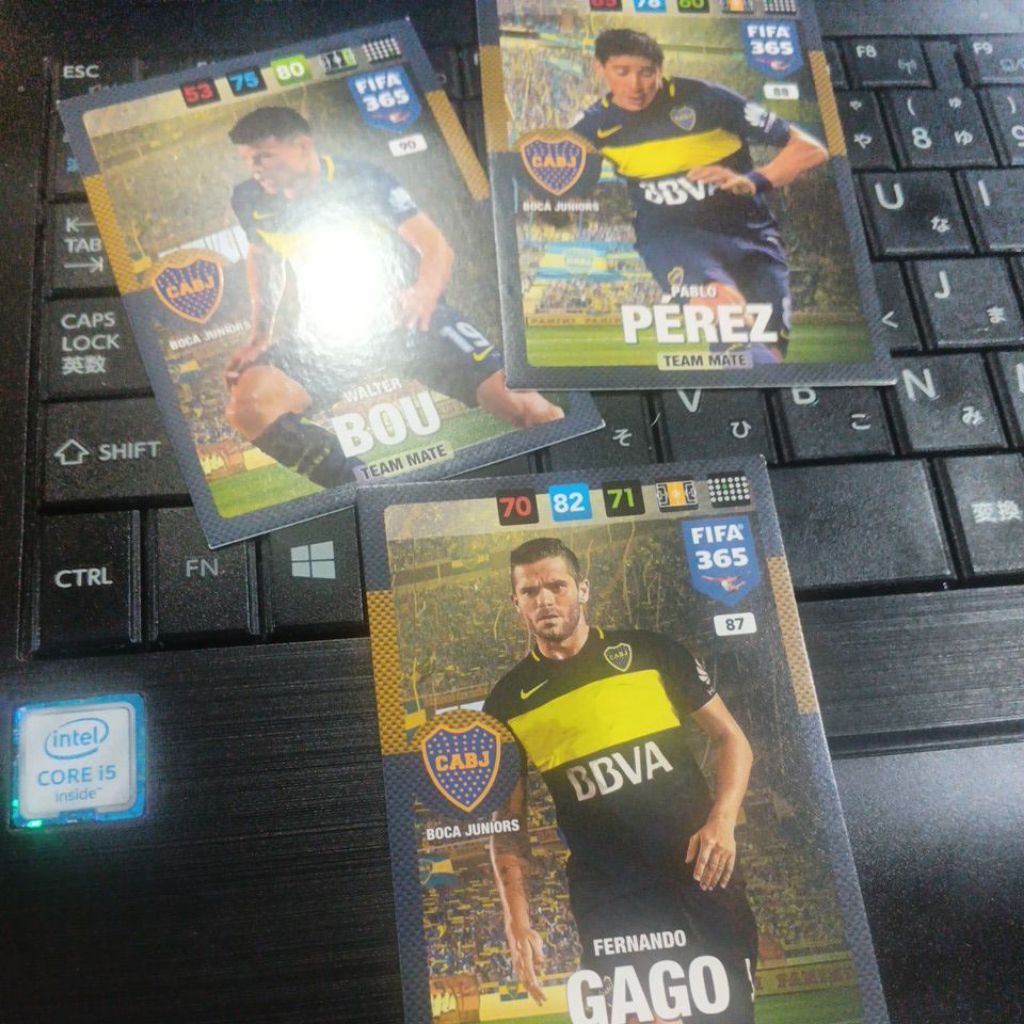 kartu bola panini xl adrenalyn fifa 365 Boca Juniors