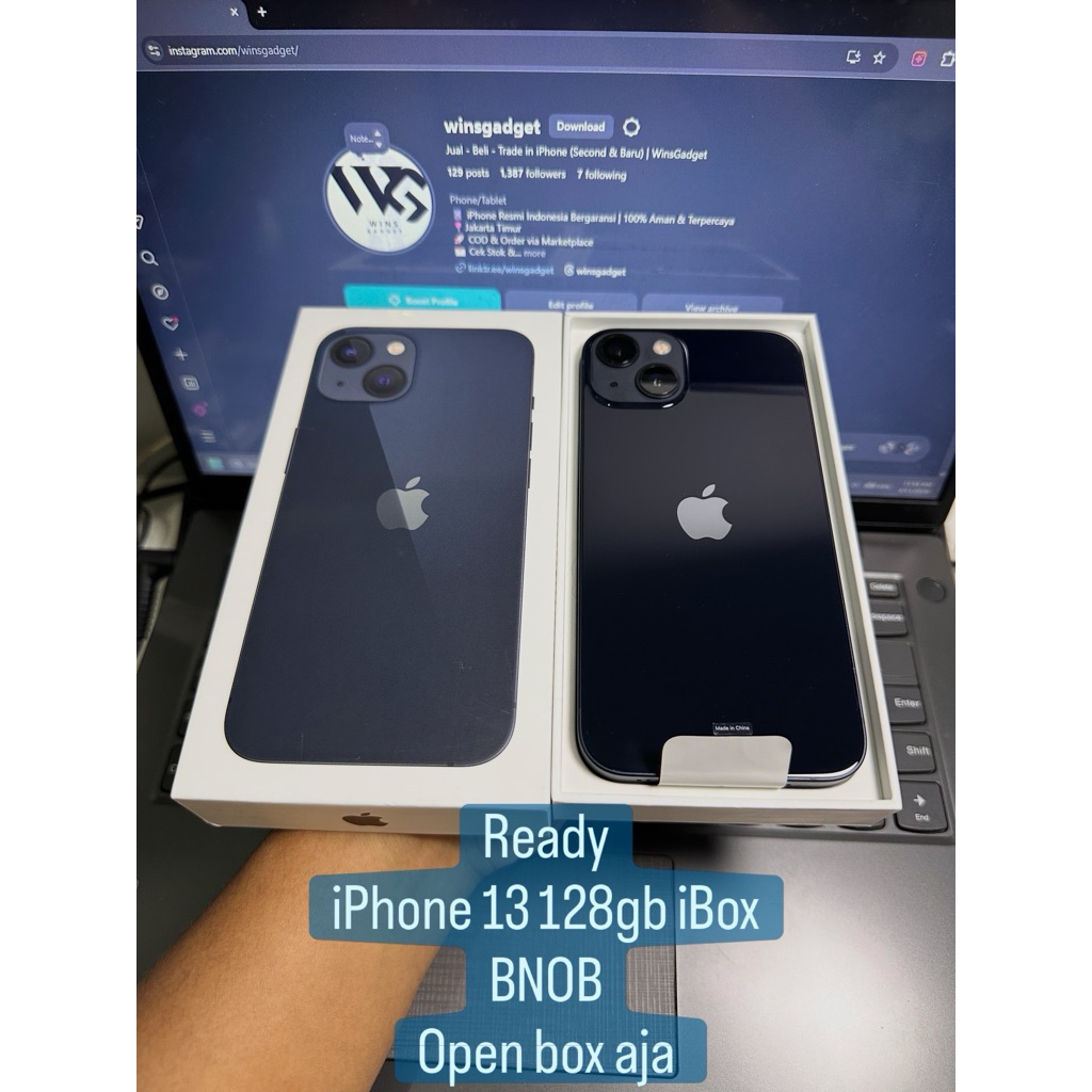 iPhone 13 128gb 256gb Second IBOX Garansi Resmi - Bekas- Fullset Ori