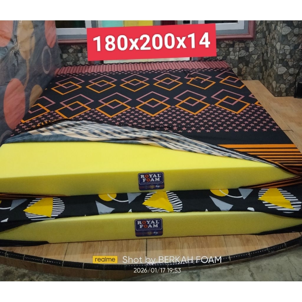 KASUR BUSA ROYAL FOAM UKURAN 200X180X14