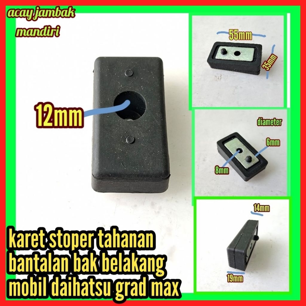 karet bantalan tahanan pintu bak belakang mobil daihatsu grand mak