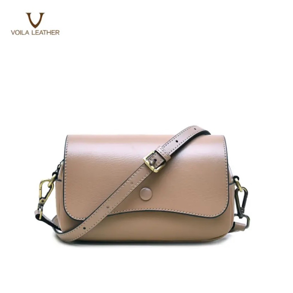 VOILA LEATHER | ARRA Tas Selempang Kulit Asli Wanita Premium Sling Bag Kulit Sapi Original Tas Casua
