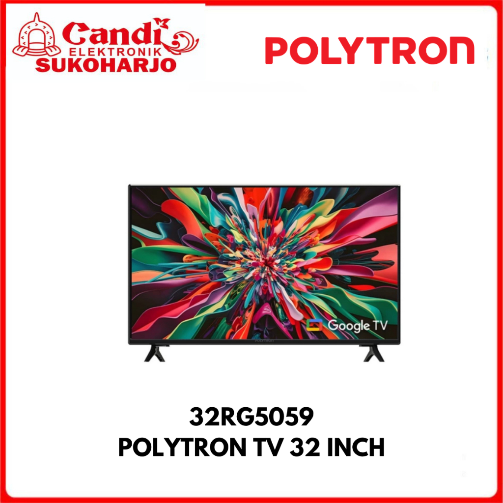 TV LED | 32 Inchi | Digital | Smart |  Google Android TV | POLYTRON PLD 32RG5059