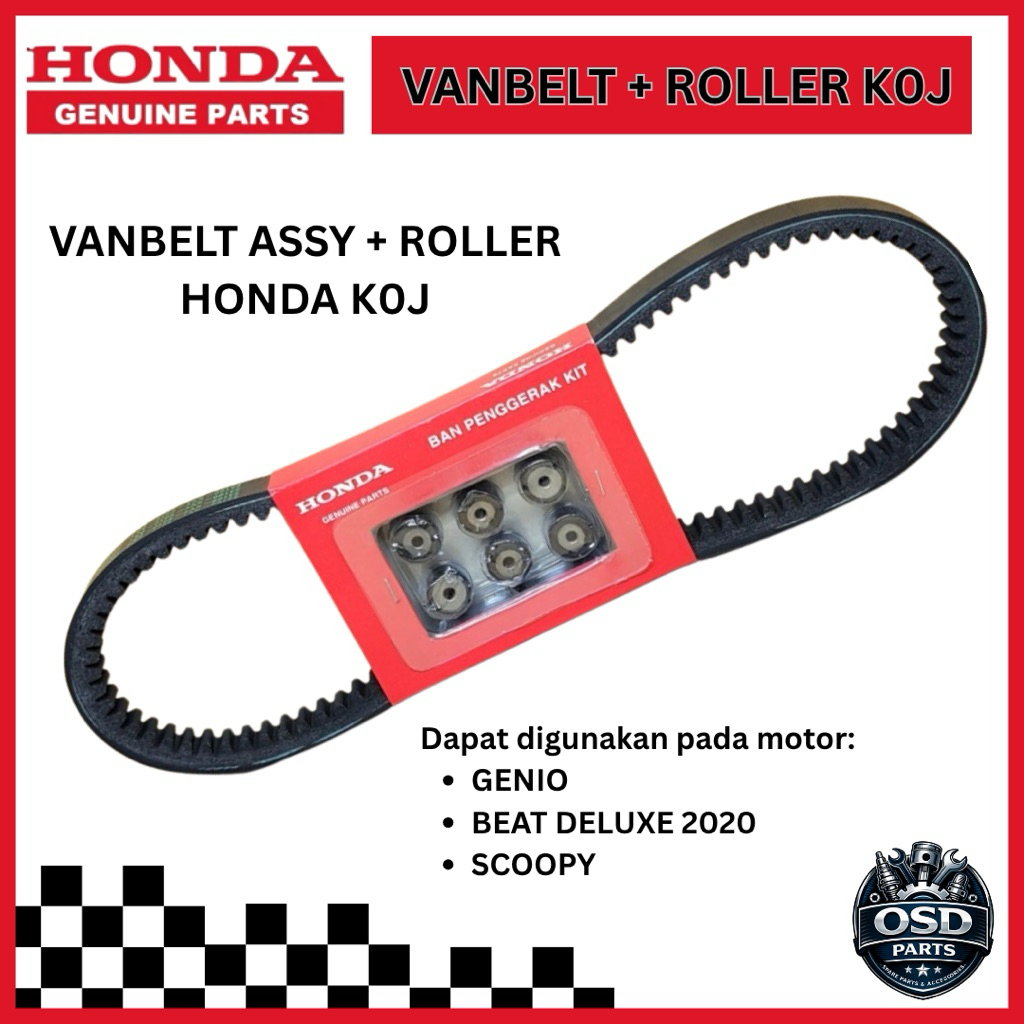 VANBELT VAN BELT V BELT ASSY GENIO BEAT Fi Deluxe NEW LED SCOOPY ESP BEAT STREET 2020 2021 KOJ K0J