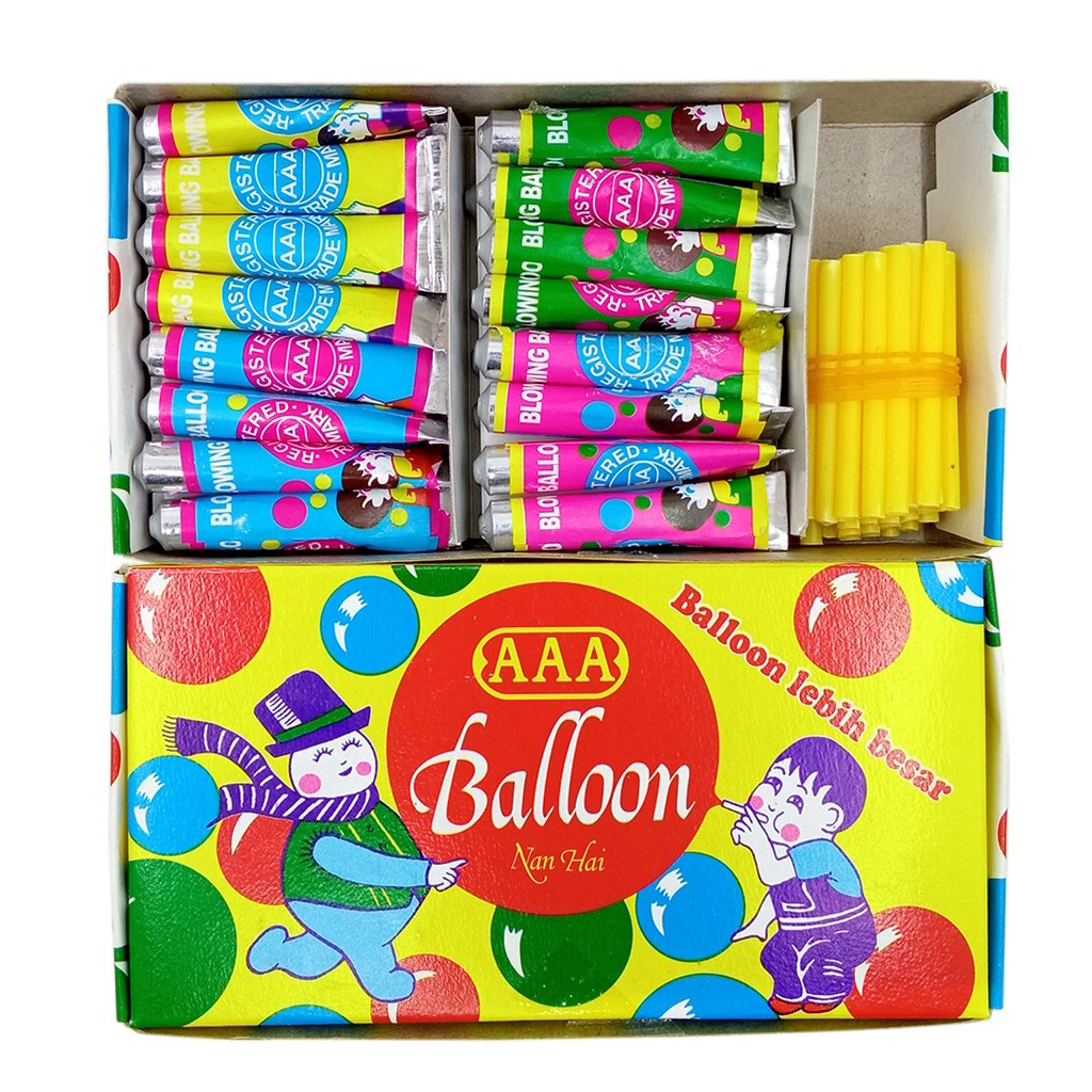 GROSIR DAN ECER BALON TIUP PASTA KEMASAN SACHET - MAINAN ANAK JADUL BALON ODOL