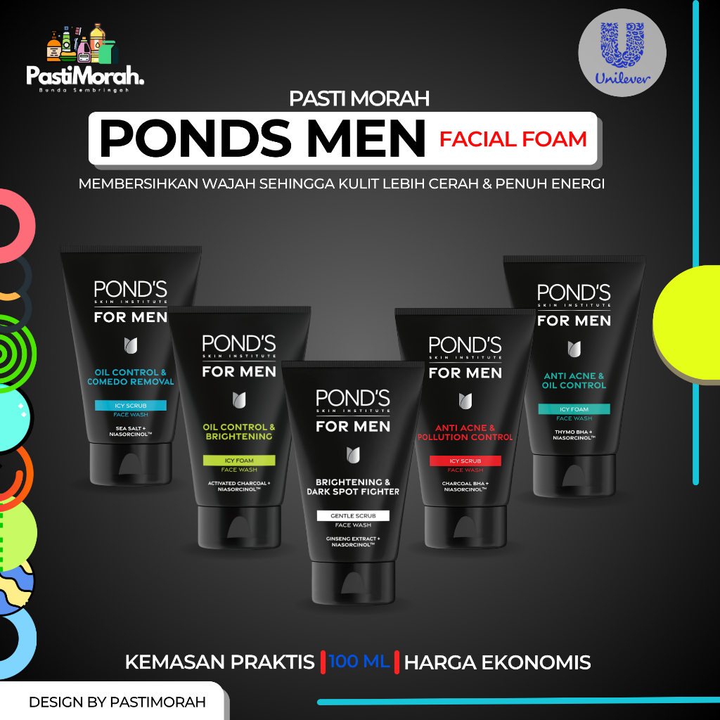 Ponds Men Facial Foam 100GR Anti Acne & Oil Control