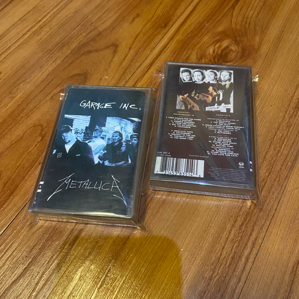 kaset metallica - garage inc 1 & 2 ( double kaset )