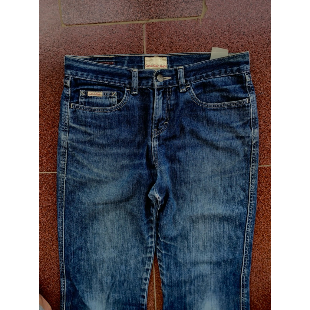 [preloved] celana jeans biru bekas brand calvin klein blue Original second - bekas
