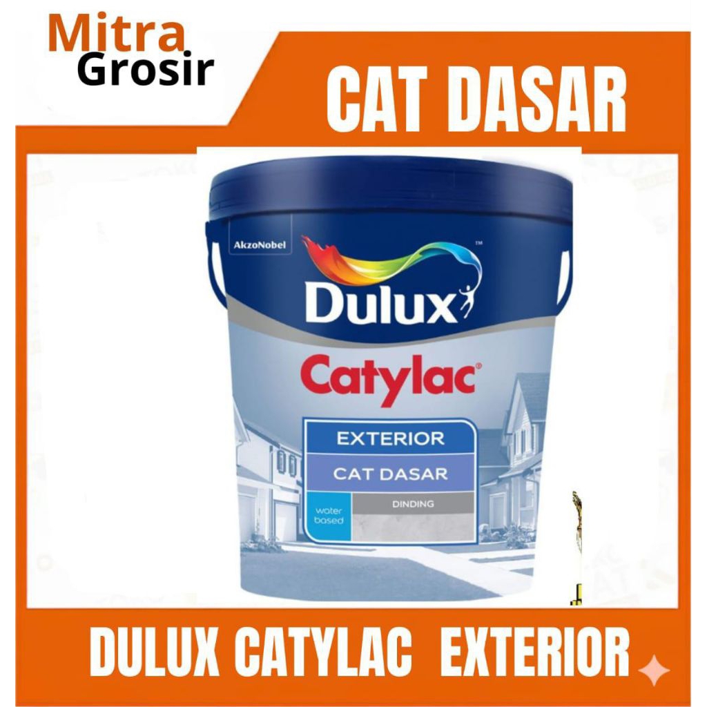 DULUX CAT DASAR | DULUX CATYLAC CAT DASAR EKSTERIOR 4KG | KEMASAN GALON