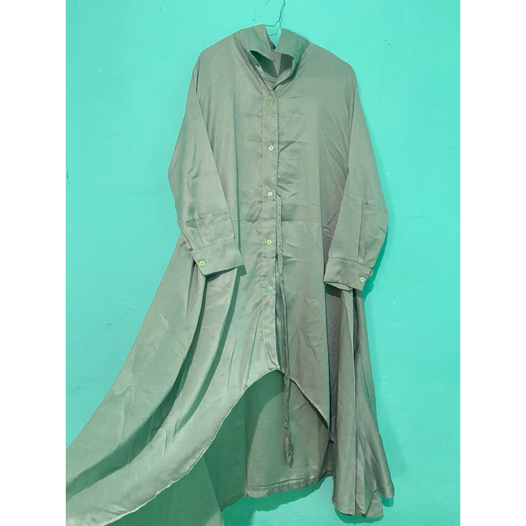 Tunik Wanita Warna Hijau Sage