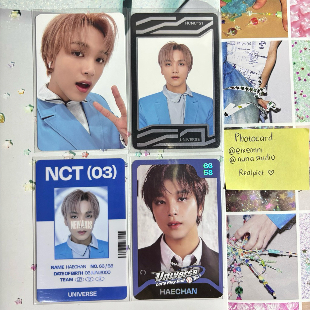 PHOTOCARD HAECHAN ALBUM UNIVERSE NCT OFFICIAL UC HAECHAN