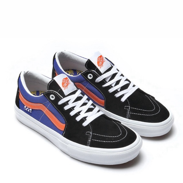 Vans Skate Sk8 Low Dragon Flame Blue Orange Original Resmi Store Luar