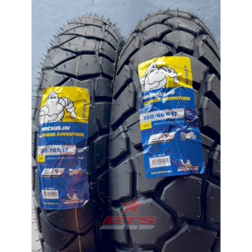 Ban Michelin Anake Adventure 120/70-17 & 160/60-17 T/L Dual Purpose TUBELESS
