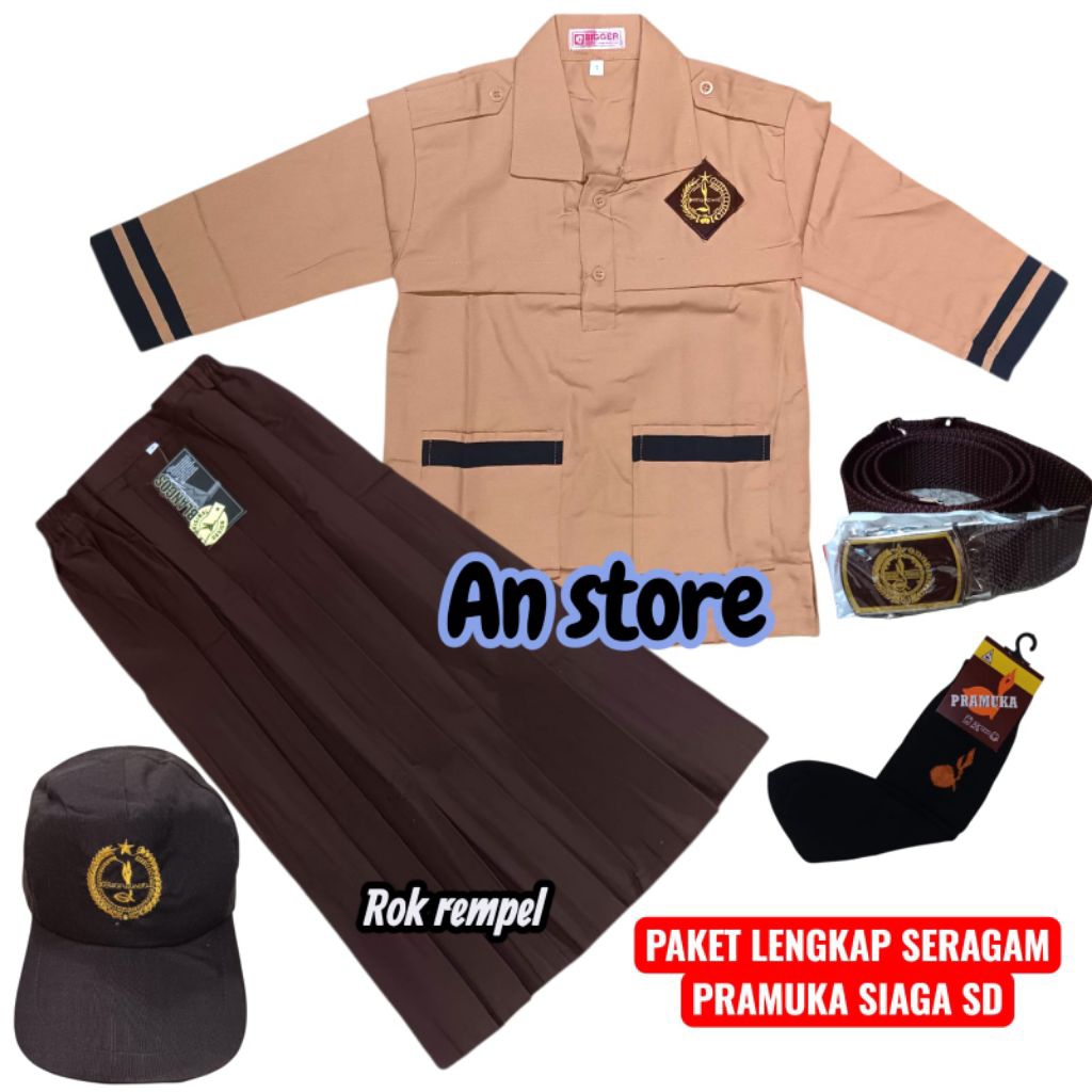 Seragam pramuka siaga perempuan,Seragam pramuka anak sd perempuan,Baju seragam pramuka sd perempuan