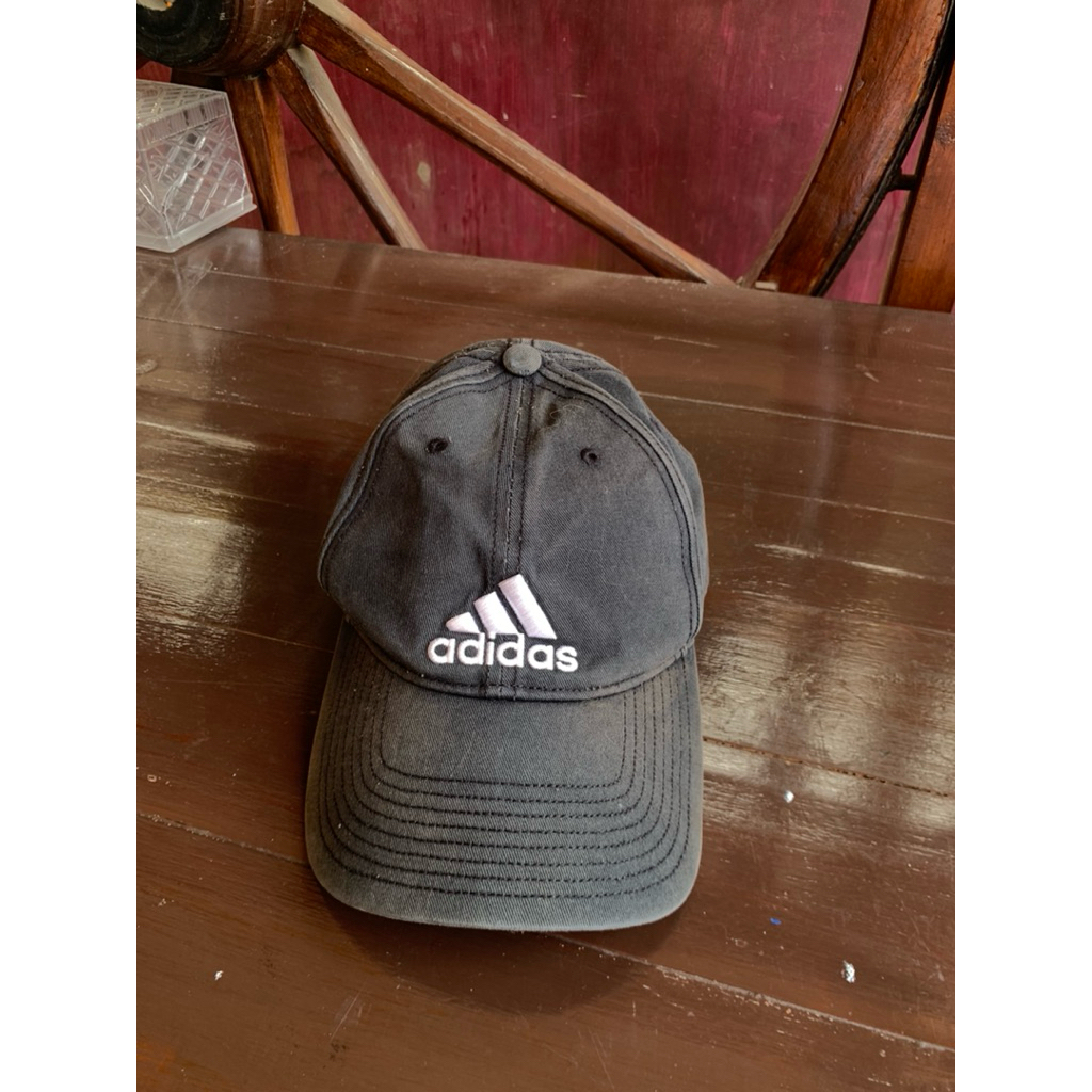 [preloved] topi adidas hitam golf second - bekas