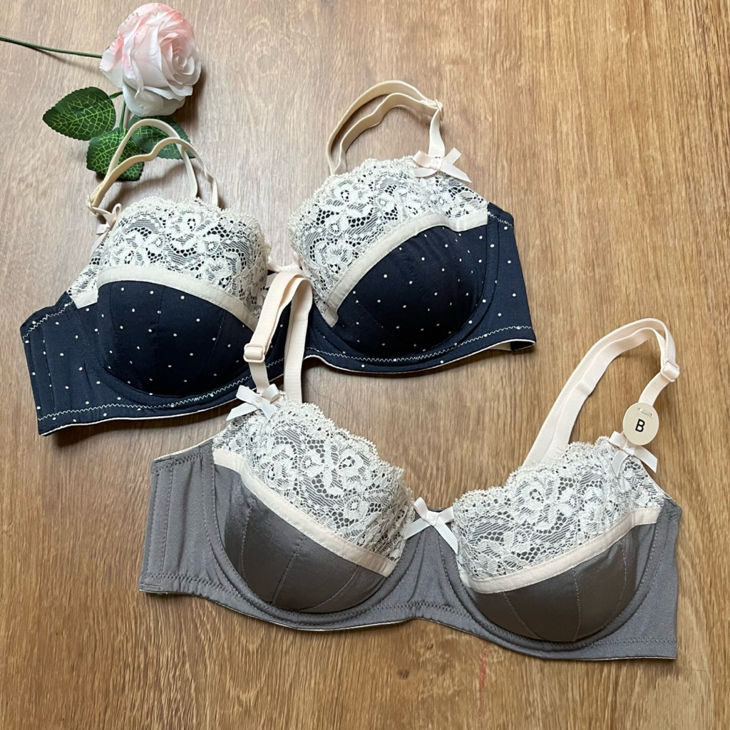H&M BH BRA BERKAWAT BUSA TIPIS SIZE 34B B75 34C C 75 36B B80 36C C80 36D D80 38B