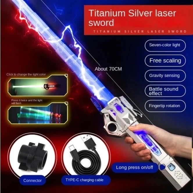 Mainan Pedang Lightsaber / Mainan Retractable Lightsaber Cosplay Cool Pedang / Mainan Anak Pedang Li