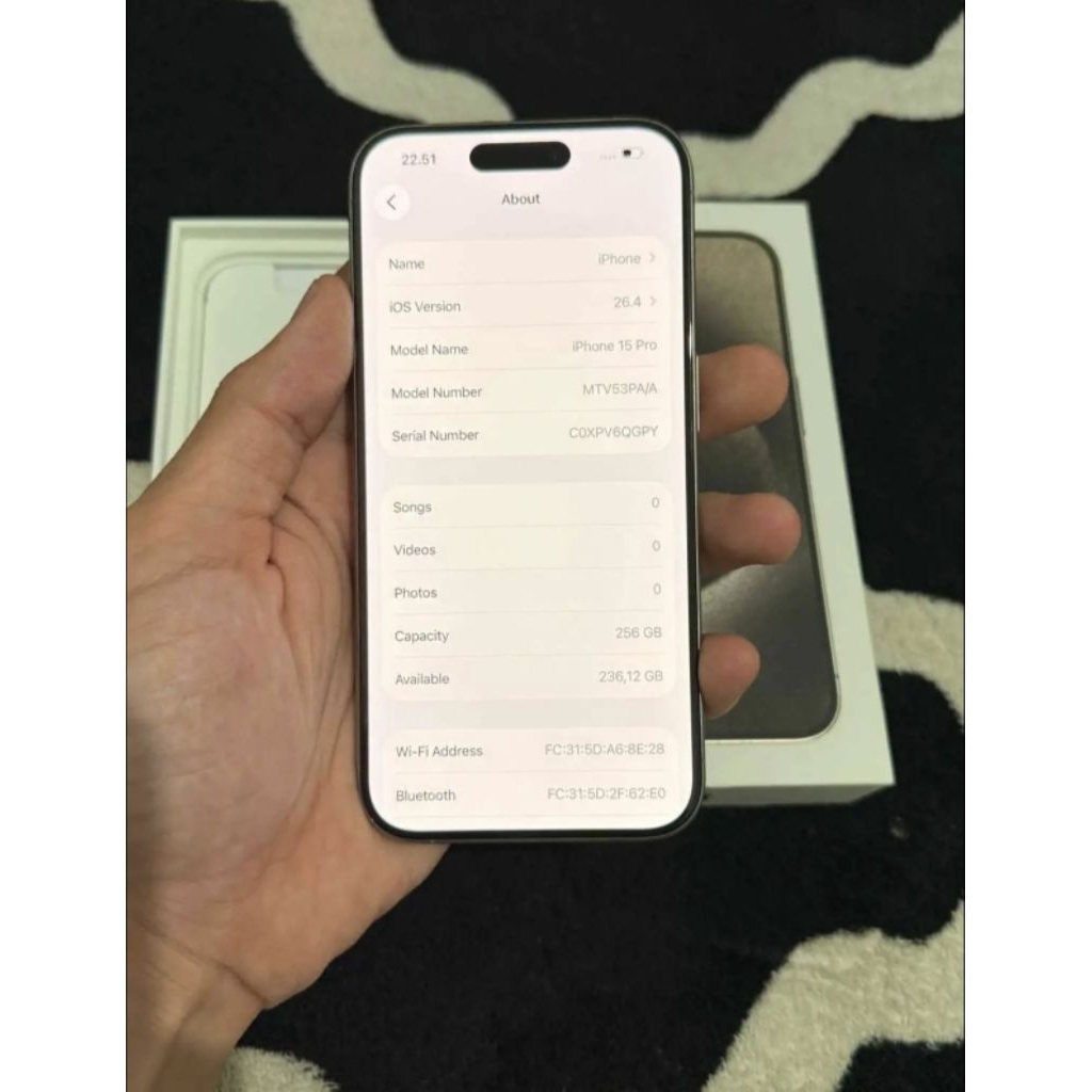 iphone 15pro 256gb
