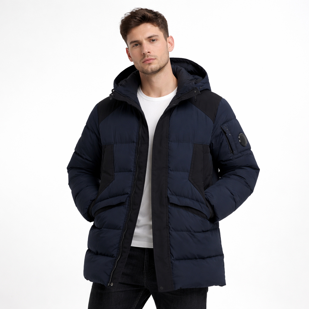 CP Company Padded Jumper Original Jacket Pria Outdoor Hangat Musim Dingin